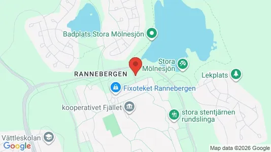 Lägenheter att hyra i Angered - kort over placeringen