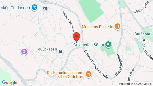 Lägenheter att hyra i Göteborg Centrum - kort over placeringen