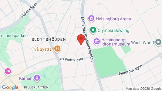 Lägenheter att hyra i Helsingborg - kort over placeringen