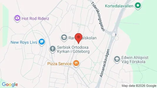 Lägenheter att hyra i Göteborg Östra - kort over placeringen