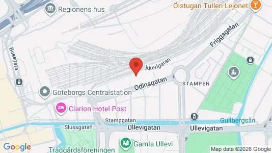 Lägenheter att hyra i Göteborg Centrum - kort over placeringen