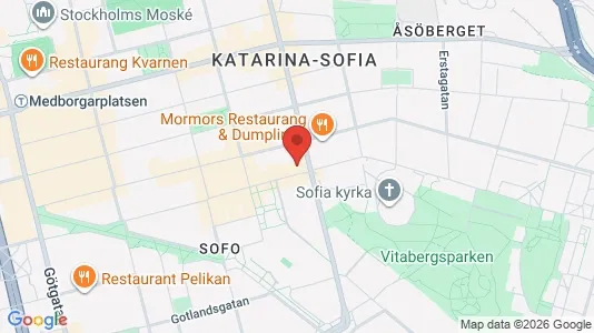 Lägenheter att hyra i Södermalm - kort over placeringen
