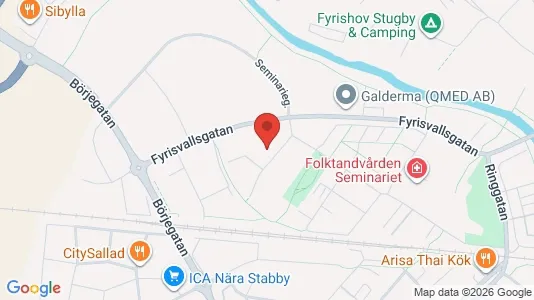 Lägenheter att hyra i Uppsala - kort over placeringen