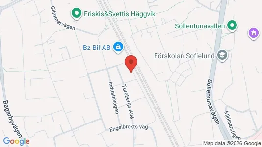 Lägenheter att hyra i Sollentuna - kort over placeringen
