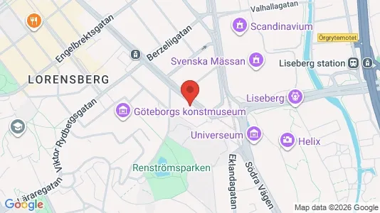 Lägenheter att hyra i Johanneberg - kort over placeringen