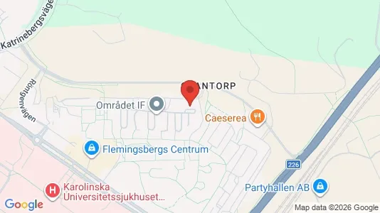 Lägenheter att hyra i Huddinge - kort over placeringen