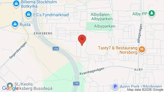 Lägenheter att hyra i Botkyrka - kort over placeringen