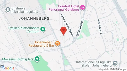 Lägenheter att hyra i Johanneberg - kort over placeringen
