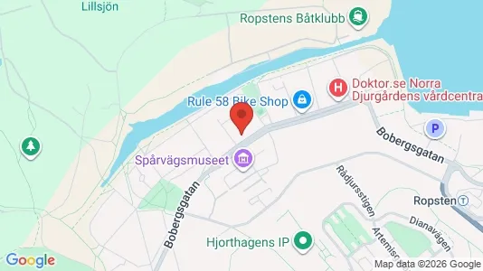 Lägenheter att hyra i Gärdet/Djurgården - kort over placeringen