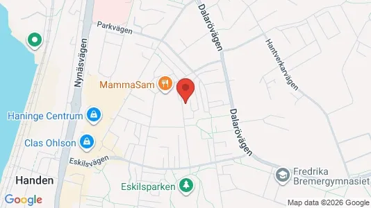 Lägenheter att hyra i Haninge - kort over placeringen