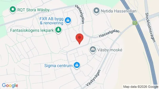 Lägenheter att hyra i Upplands Väsby - kort over placeringen