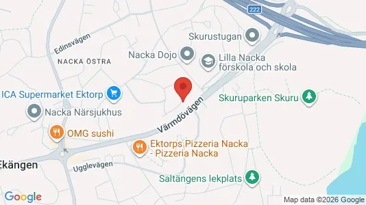 Lägenheter att hyra i Nacka - kort over placeringen