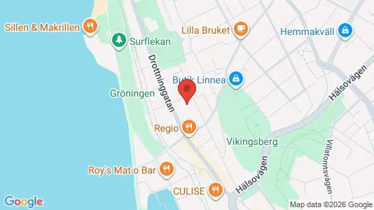 Lägenheter till salu i Helsingborg - kort over placeringen