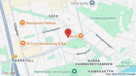 Lägenheter till salu i Södermalm - kort over placeringen