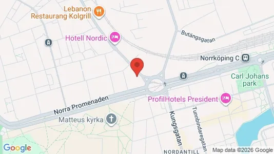 Lägenheter till salu i Norrköping - kort over placeringen