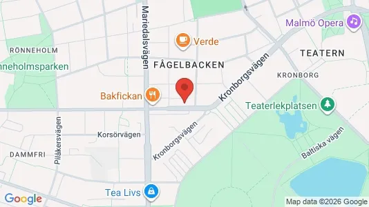 Lägenheter till salu i Malmö Centrum - kort over placeringen