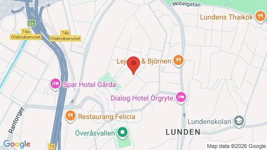 Lägenheter att hyra i Örgryte-Härlanda - kort over placeringen