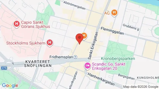 Lägenheter att hyra i Kungsholmen - kort over placeringen