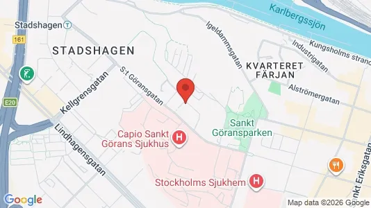 Lägenheter att hyra i Kungsholmen - kort over placeringen