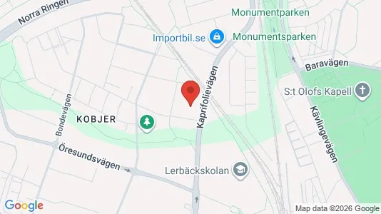 Lägenheter att hyra i Lund - kort over placeringen