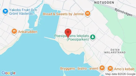 Lägenheter att hyra i Västerås - kort over placeringen