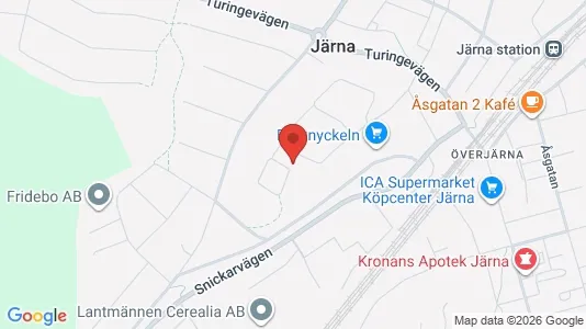 Lägenheter att hyra i Södertälje - kort over placeringen