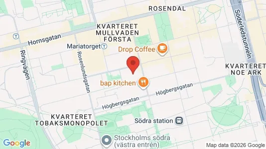 Lägenheter att hyra i Södermalm - kort over placeringen