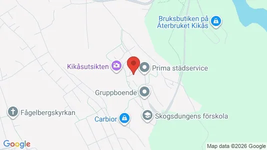 Lägenheter att hyra i Mölndal - kort over placeringen