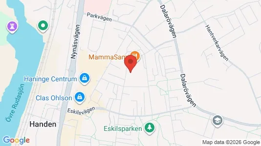 Lägenheter att hyra i Haninge - kort over placeringen