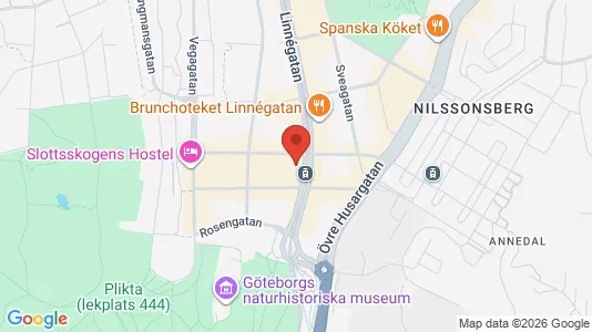 Lägenheter att hyra i Majorna-Linné - kort over placeringen
