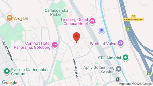 Lägenheter att hyra i Johanneberg - kort over placeringen