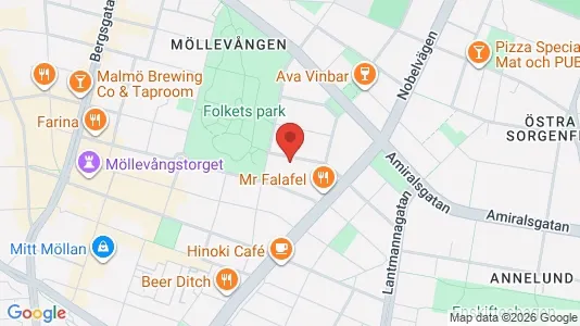 Lägenheter att hyra i Malmö Centrum - kort over placeringen