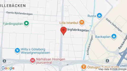 Lägenheter att hyra i Lundby - kort over placeringen