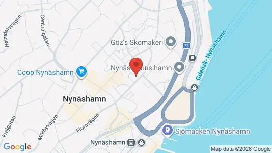 Lägenheter att hyra i Nynäshamn - kort over placeringen