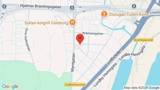 Lägenheter att hyra i Lundby - kort over placeringen