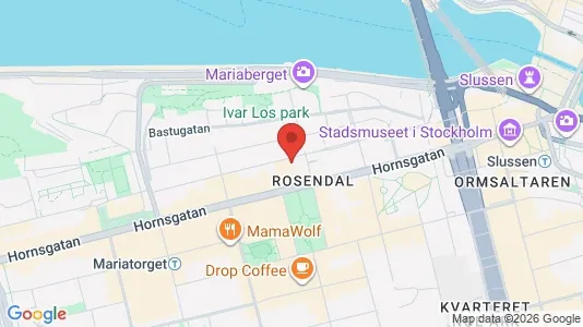 Lägenheter att hyra i Södermalm - kort over placeringen