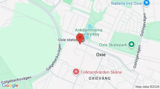 Lägenheter att hyra i Oxie - kort over placeringen