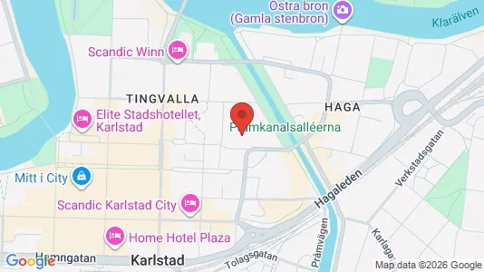 Lägenheter att hyra i Karlstad - kort over placeringen
