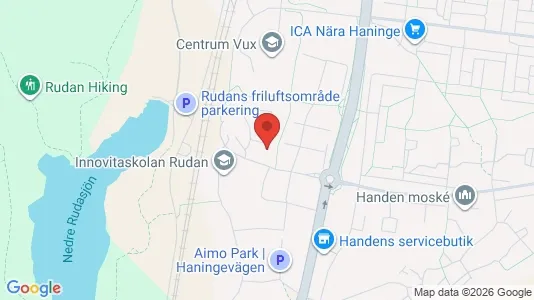 Lägenheter att hyra i Haninge - kort over placeringen