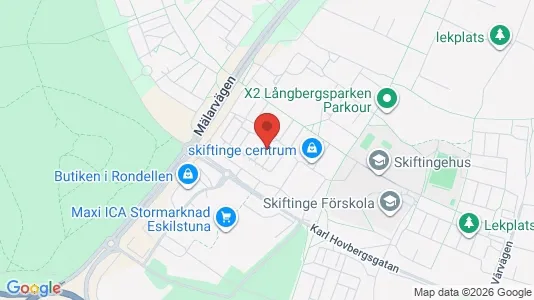 Lägenheter att hyra i Eskilstuna - kort over placeringen