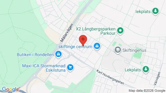 Lägenheter att hyra i Eskilstuna - kort over placeringen