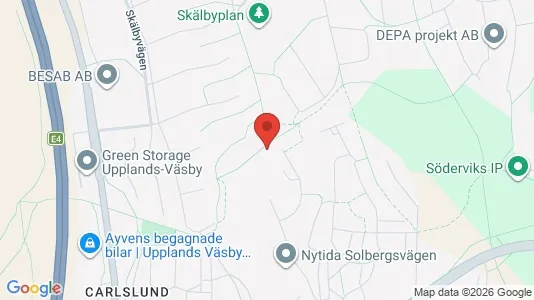 Lägenheter att hyra i Upplands Väsby - kort over placeringen