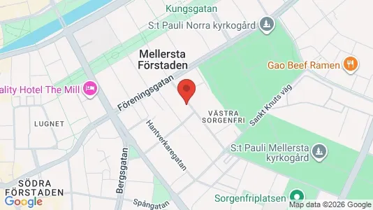 Lägenheter att hyra i Malmö Centrum - kort over placeringen
