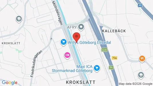 Lägenheter att hyra i Johanneberg - kort over placeringen