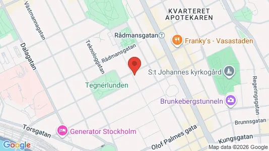 Lägenheter att hyra i Stockholm Innerstad - kort over placeringen