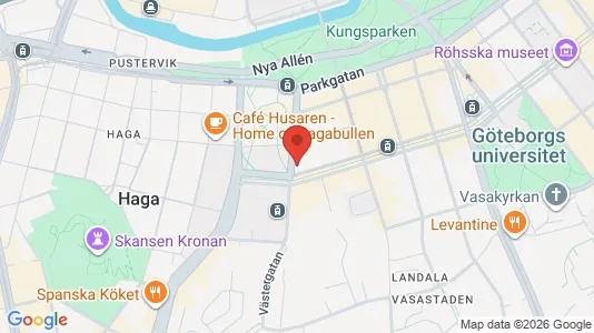 Lägenheter att hyra i Göteborg Centrum - kort over placeringen