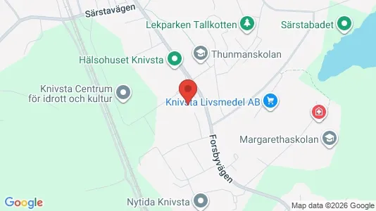 Lägenheter att hyra i Knivsta - kort over placeringen