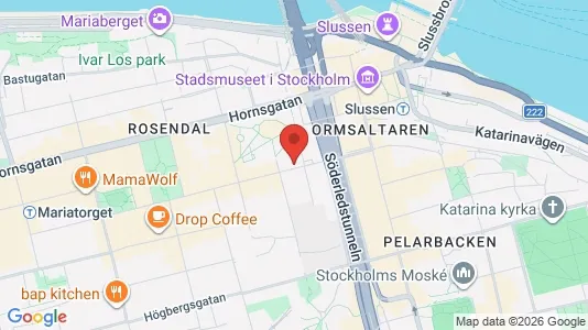 Lägenheter att hyra i Södermalm - kort over placeringen