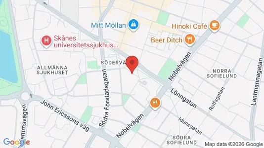 Lägenheter att hyra i Malmö Centrum - kort over placeringen