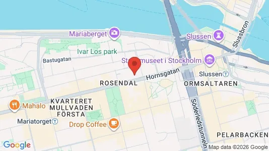 Lägenheter att hyra i Södermalm - kort over placeringen